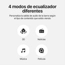 Barra de sonido para TV / Sonido envolvente y ultra claro / 4 modos de sonido / Conectividad Bluetooth / USB / HDMI / 120watts / Elegante y moderno