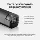 Barra de sonido para TV / Sonido envolvente y ultra claro / 4 modos de sonido / Conectividad Bluetooth / USB / HDMI / 120watts / Elegante y moderno