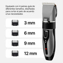 Cortapelos para hombres / Rueda de precisión de 5 niveles / Recargable / 4 peines guía y peine incluido / Para cabello, barba, vello corporal