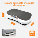 Plataforma vibratoria con 180 niveles de intensidad / Compacta y resistente / Soporta 150kg / Motor ultra-silencioso / Incluye 2 bandas de resistencia + esterilla de yoga