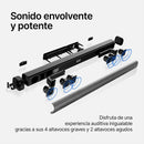 Barra de sonido para TV / Sonido envolvente y ultra claro / 4 modos de sonido / Conectividad Bluetooth / USB / HDMI / 120watts / Elegante y moderno