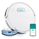 Robot aspirador 3 en 1: barre, aspira y friega / Detección de alfombras inteligente / Potencia de 4000 Pa / Autonomía 150 min / Compatible con Alexa y Google Asistant