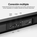 Barra de sonido para TV / Sonido envolvente y ultra claro / 4 modos de sonido / Conectividad Bluetooth / USB / HDMI / 120watts / Elegante y moderno