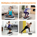 Plataforma vibratoria con 180 niveles de intensidad / Compacta y resistente / Soporta 150kg / Motor ultra-silencioso / Incluye 2 bandas de resistencia + esterilla de yoga