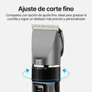 Cortapelos para hombres / Rueda de precisión de 5 niveles / Recargable / 4 peines guía y peine incluido / Para cabello, barba, vello corporal