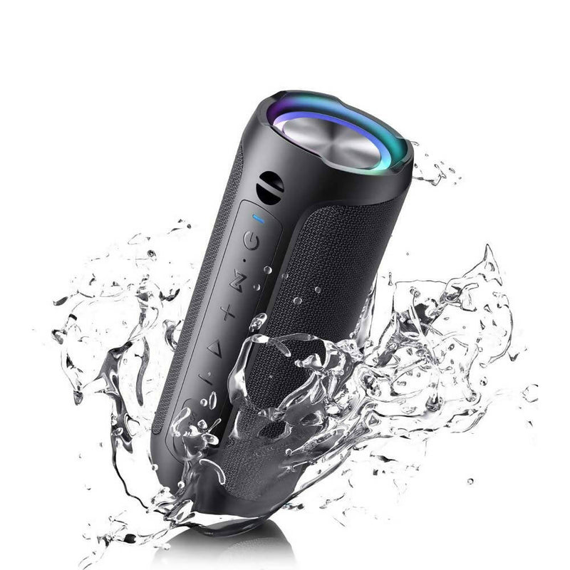 Altavoz Bluetooth / Potente sonido estéreo / Resistencia al agua IPX7 / Manos libres / Luz LED opcional / 20H de batería